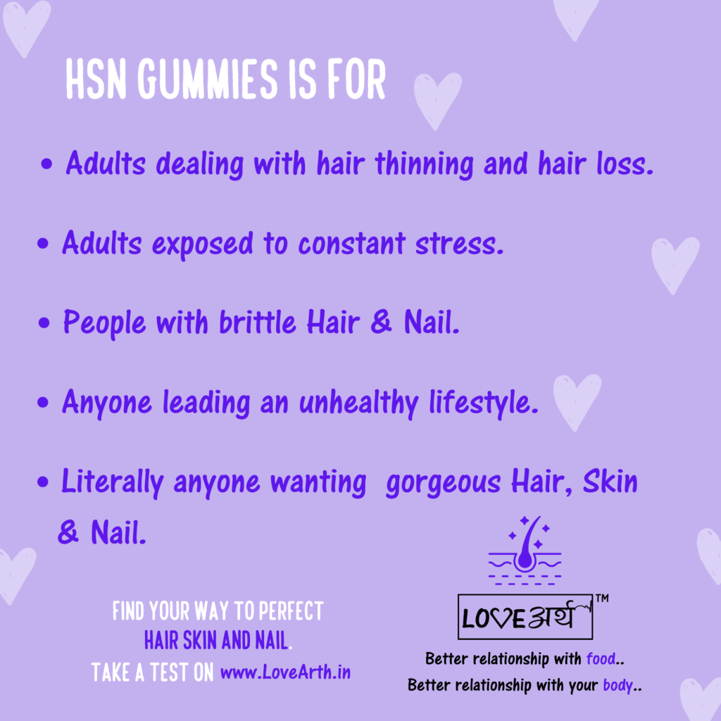 LoveArth Hair, Skin & Nail Gummy is for