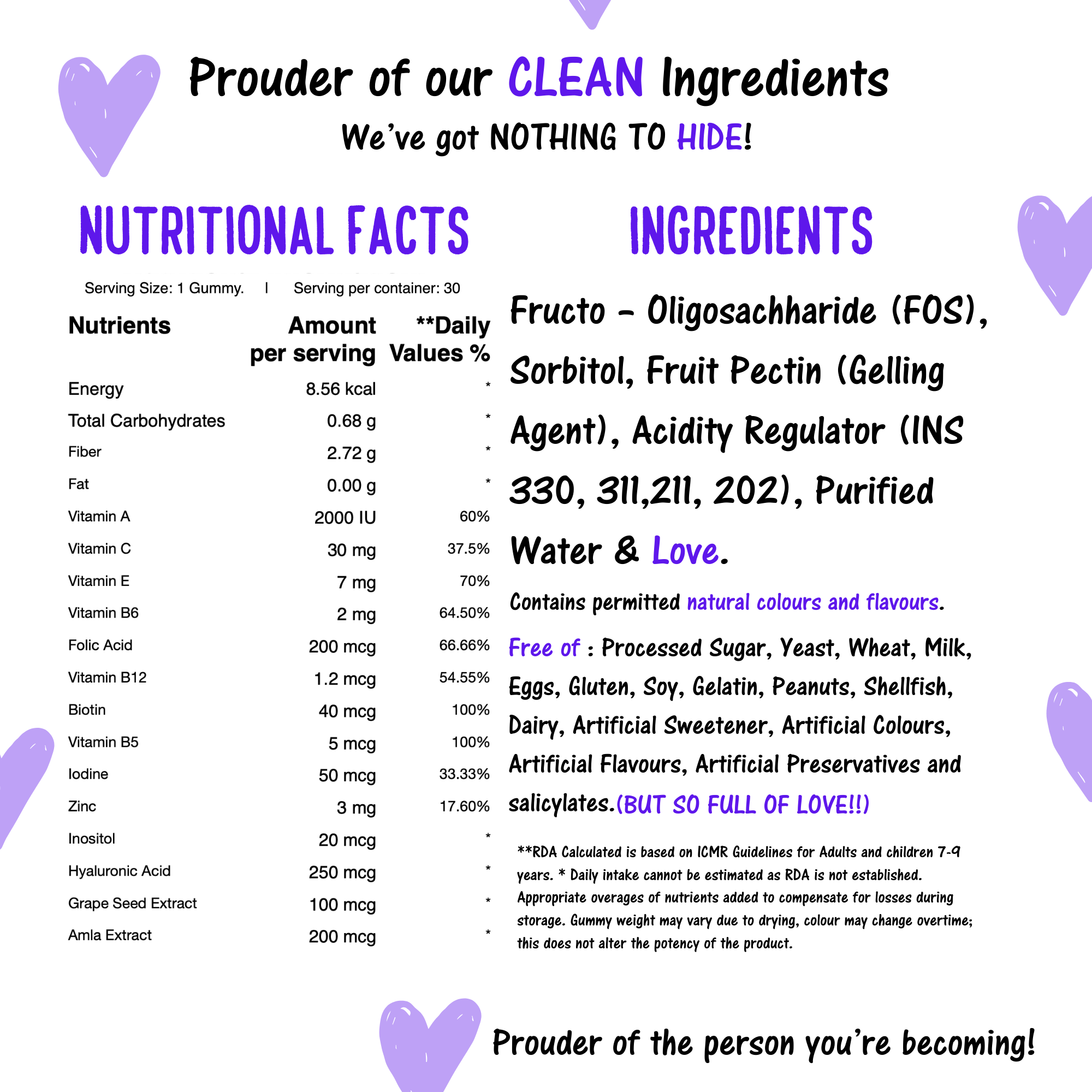 Hair Skin & Nail - Biotin, Hyaluronic Acid & More - Image 5